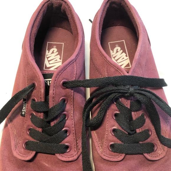 Vans Sneakers Men’s Size 11 Burgundy - Picture 2 of 12